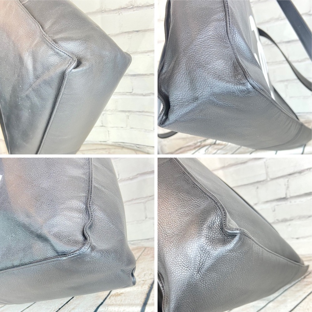 CHANEL large size leather tote *custom* vintage authentic - Picture 12 of 16